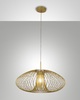 Immagine aggiuntiva di Lampadario oro opaco grande 60cm in filo di metallo design  43334