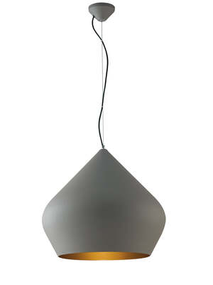 Lampadario grande grigio moderno interno oro satinato pagoda 42268 LUCI MODERNE