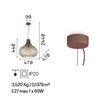 Immagine aggiuntiva di Lampadario Onion Big 47cm Geometria a lamelle e Riflessi Metallici ONION SP1 