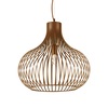 Lampadario Onion Big 47cm Geometria a lamelle e Riflessi Metallici ONION SP1 D47 IDEAL LUX