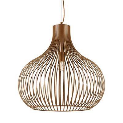 Lampadario Onion Maxi 59cm: Imponente Architettura di Luce in Marrone Metallizzato ONION SP1 D59 IDE