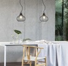 Particolare di Lampadario design lamelle Onion Mini : Minimalismo Industrial in Marrone Metallico ON