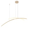 Ulteriore dettaglio di Lampadario LED dimmerabile oro champagne linee di luce colore e luminosit&agrave; re