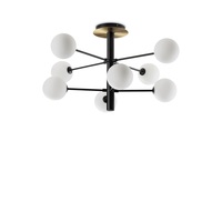 Lampadario moderno sfere a raggiera direzioni diverse 8 lucii COSMOPOLITAN PL8 IDEAL LUX