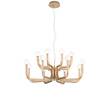 Particolare di Lampadario oro chandelier contemporaneo 16 luci ritmo sferette  44973