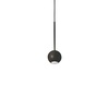 Lampadario minuscolo led 250lumen sfera nero metallo 2,5cm ARCHIMEDE SP SFERA NERO IDEAL LUX