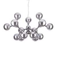 Lampadario moderno grande diametro 1 metro 15 sfere cromate NODI SP15 CROMO IDEAL LUX