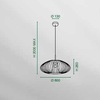 Misure lampadario moderno grande metallo