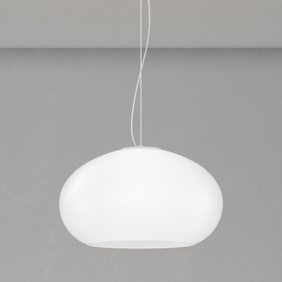 Lampadario moderno dolcezza e stile vetro bianco 42 cm 3 luci dal design elegante 1218/S42-BI CASPER