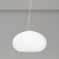 Lampadario moderno dolcezza e stile vetro bianco 42 cm 3 luci dal design elegante 1218/S42-BI CASPER