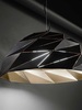 Lampadario nero cupola grande sfaccettata tagli laser interno oro ambienti medio grandi 6624-NOR TIL - foto 5