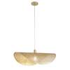 Immagine aggiuntiva di Lampadario moderno oro metallo velina ovale 60cm  42854