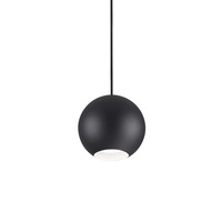 Lampadario a sospensione pallina 15cm metallo nero GU10 MR JACK SP1 BIG NERO IDEAL LUX