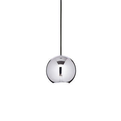 Piccola sfera di 11cm per isole cucina o comodini camera da letto MR JACK SP1 SMALL CROMO IDEAL LUX