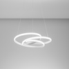 Lampadario LED geometria ghirigoro sospensione bianca 50cm piccola ingresso  44591