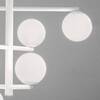 Ulteriore dettaglio di Lampadario bianco 6 sfere E14 su e gi&ugrave; e led 5W soggiorno cucina  44860