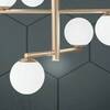 Immagine aggiuntiva di Lampadario oro sfere orientate verso basso e alto design livelli ruotati  448