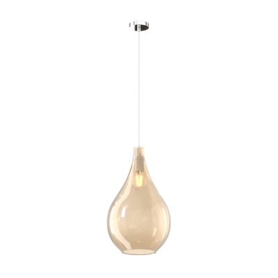 Lampadario a sospensione 26 cm a goccia grande ambra 1193CR/SG-AM TOP LIGHT