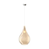 Lampadario a sospensione 26 cm a goccia grande ambra 1193CR/SG-AM TOP LIGHT