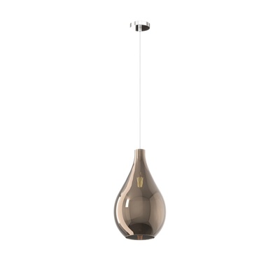 Lampada singola vetro effetto bronzo  41670