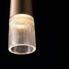Particolare Lampadario piccolo a sospensione conico lungo nero penisole e comodini