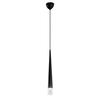Lampadario piccolo a sospensione conico lungo nero penisole e comodini 42272 LUCI MODERNE