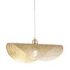Lampadario a sospensione dorata velina traforata 50cm  42852