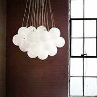 Grande lampadario moderno a sospensione grappolo design 22 palline MAPA PLUS SP22 IDEAL LUX