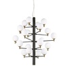 Particolare di Lampadario ambienti importanti e spazi sviluppati in altezza 20 sfere COPERNICO SP20 