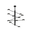 Ulteriore dettaglio di Lampadario moderno grande 80cm nero 12 dischi luci in orbita  43943