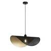 Immagine aggiuntiva di Lampadario sospensione nera e oro grande traforato 60cm  42848