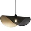 Lampadario sospensione nera e oro grande traforato 60cm 42848 LUCI