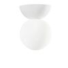 Plafoniera base gesso e sfera in vetro design 42275 LUCI MODERNE