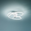 Bianco - Plafoniera LED soffitto geometria ghirigoro luce diffusa dimmerabile soggiorno DIVA-P/P-B G