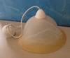 Lampadario vetro a campana sfumatura ambra 30cm 35037 LUCI ECONOMICHE