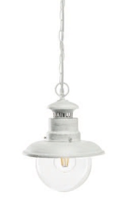 Lampadario lampara a sospensione bianco argento per esterno 42188 CALIPSO 591/37 LUCI ESTERNO