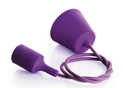 Lampadario viola filo lampadina vista 6238VI PERENZ