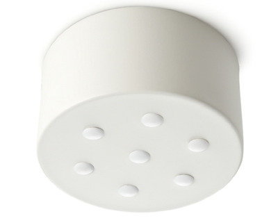Rosone bianco 7 uscite per lampadari con fili 6252B PERENZ