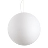 Lampadario plastica design grande sfera acrilico 50cm texture carta CARTA SP1 D50 IDEAL LUX
