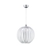 Particolare di Lampadario a globo fasce trasparenti 40cm in acrilico  44022