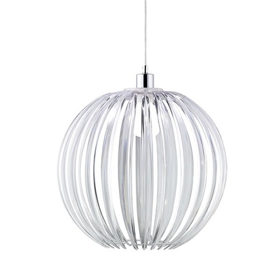 Lampadario a globo fasce trasparenti 40cm in acrilico  44022