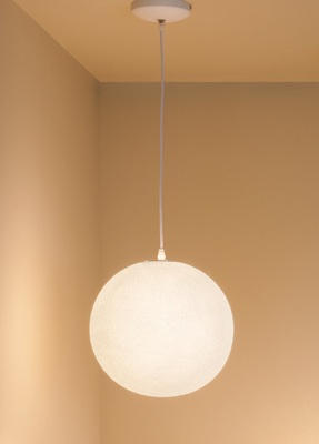 Lampadario moderno a forma di sfera da 30cm cotone PL16922 SOL PLATINLUX