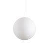 Lampadario a sospensione in acrilico forma di sfera di 40cm texture carta CARTA SP1 D40 IDEAL LUX
