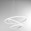 Ulteriore dettaglio di Grande lampadario multi anello LED bianco 3 Cerchi Luminosi  44699