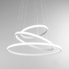 Grande lampadario multi anello LED bianco 3 Cerchi Luminosi  44699 - foto 5
