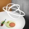 Grande lampadario multi anello LED bianco 3 Cerchi Luminosi  44699