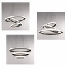 Immagine aggiuntiva di Lampadario moderno scenografico essenziale LED 3000K cerchi dimmerabili  4470