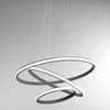 Lampadario moderno scenografico essenziale LED 3000K cerchi dimmerabili  44701