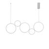 Immagine aggiuntiva di Lampadario bianco led design 5 anelli uniti grande 115cm 8000lumen  43471