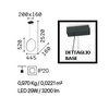 Particolare di Lampadario design anello con LED esterno 44cm CIRCUS SP D44 IDEAL LUX